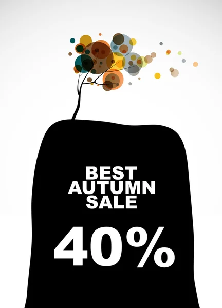 Automne vente discount — Image vectorielle