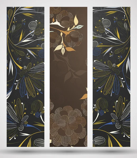 Баннер с цветочным узором — стоковый вектор