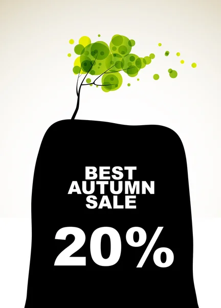Autumn discount sale — Stock Vector