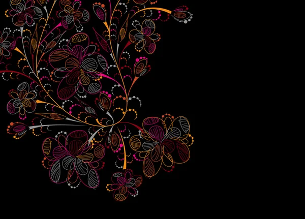 Fond floral — Image vectorielle