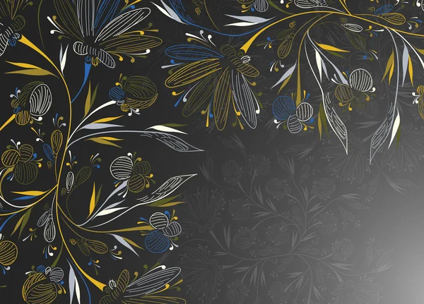 Fondo floral — Vector de stock