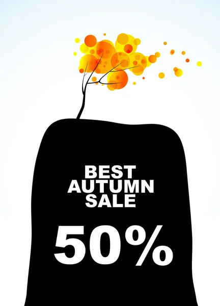 Automne vente discount — Image vectorielle