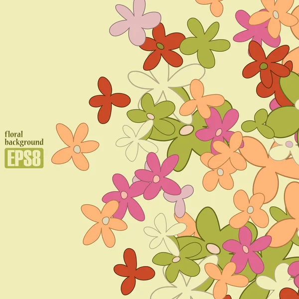 Fondo floral — Vector de stock