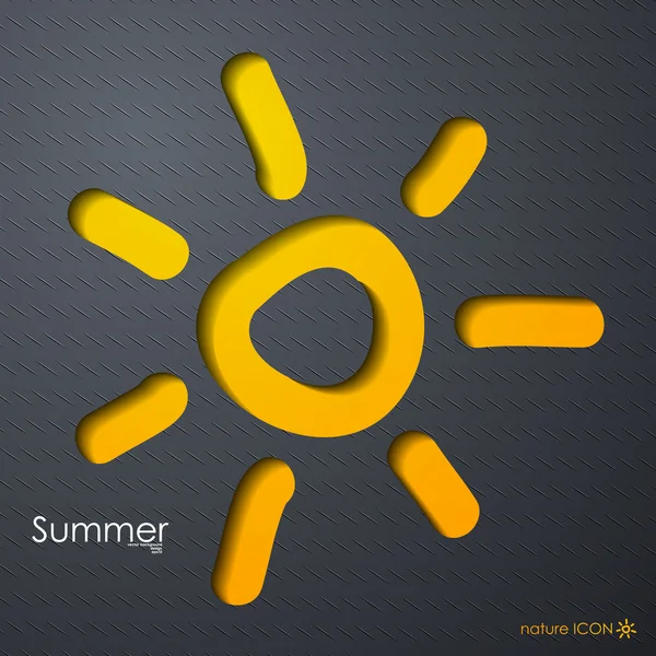 Icono de verano — Vector de stock