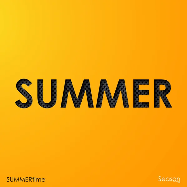 The word summer — Stock Vector