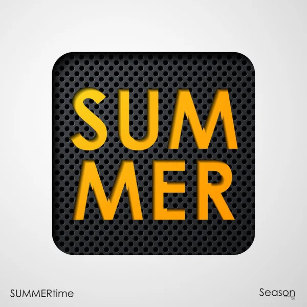 The word summer — Stock Vector