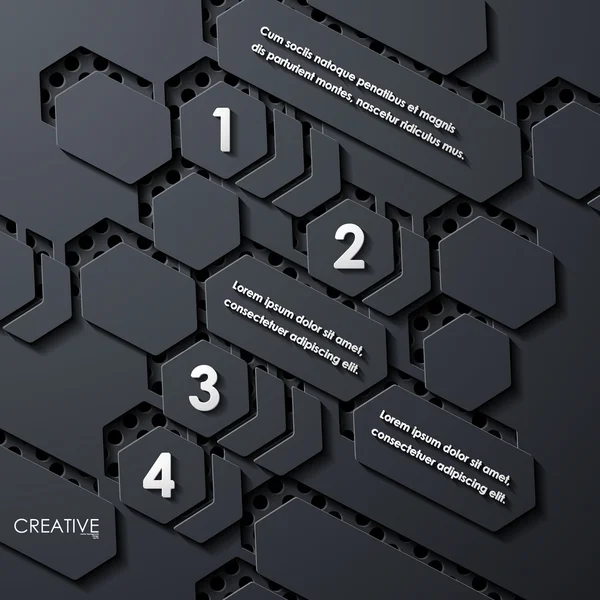 Modern Infographic, gerçekçi tasarım öğeleri — Stok Vektör