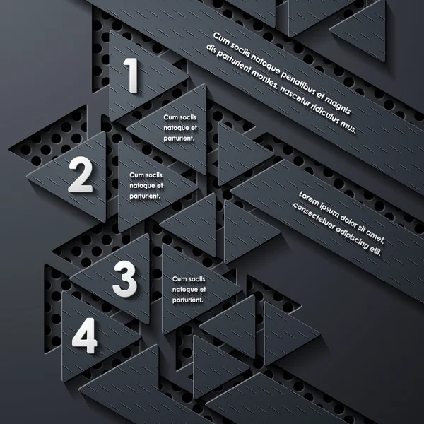 Infográfico moderno, elementos de design realistas — Vetor de Stock