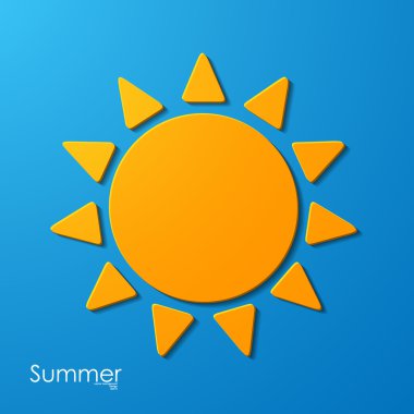 Yaz güneş simgesi