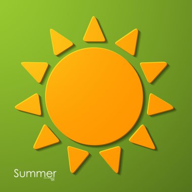 Yaz güneş simgesi