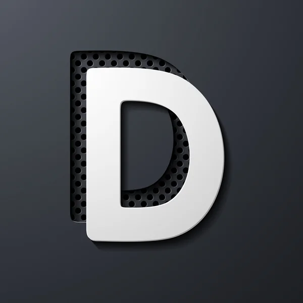 Letter D — Stockvector