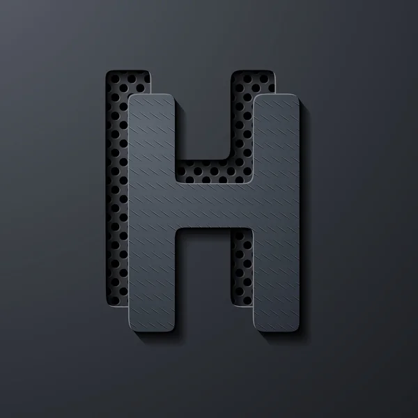 Brief h — Stockvector