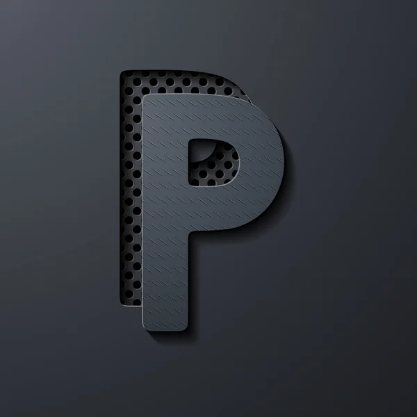 Letter P — Stock Vector