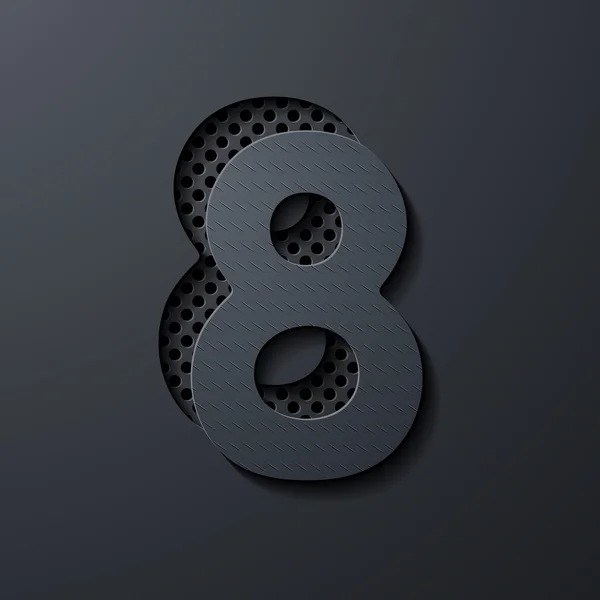 Número 8 — Vector de stock