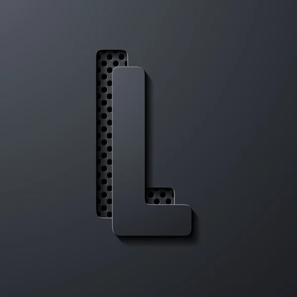 Letter L — Stock Vector