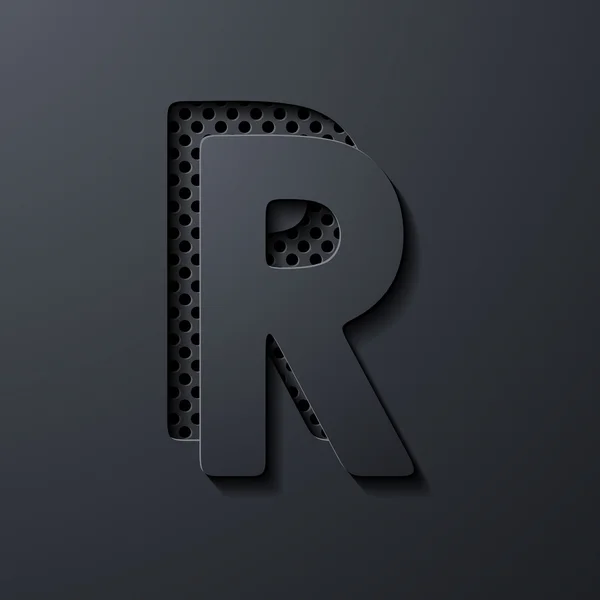 Letter R — Stock Vector