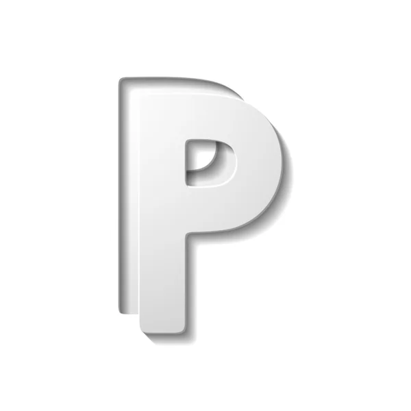 Letter P — Stockvector