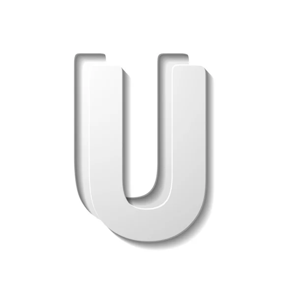 Letter U — Stock Vector