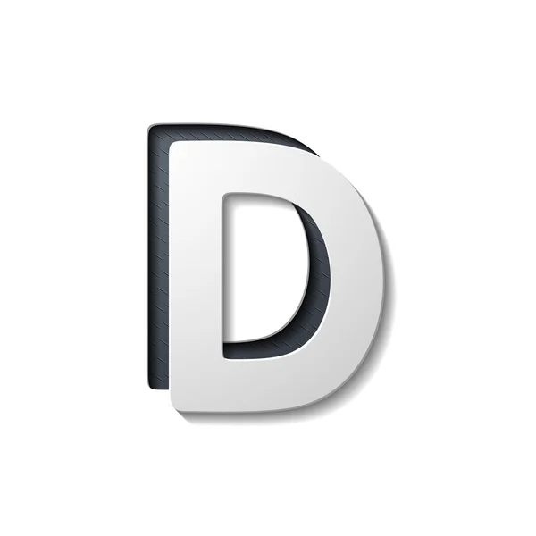 D betű — Stock Vector