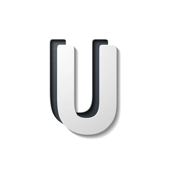 Litera U — Wektor stockowy