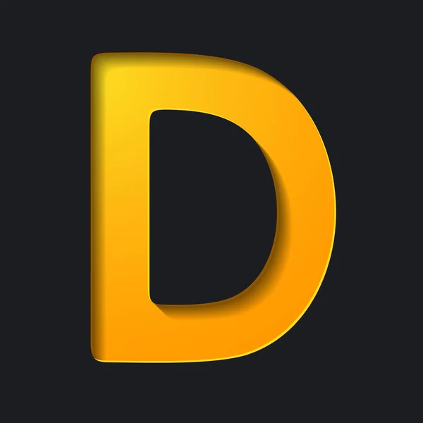 Letter D — Stockvector