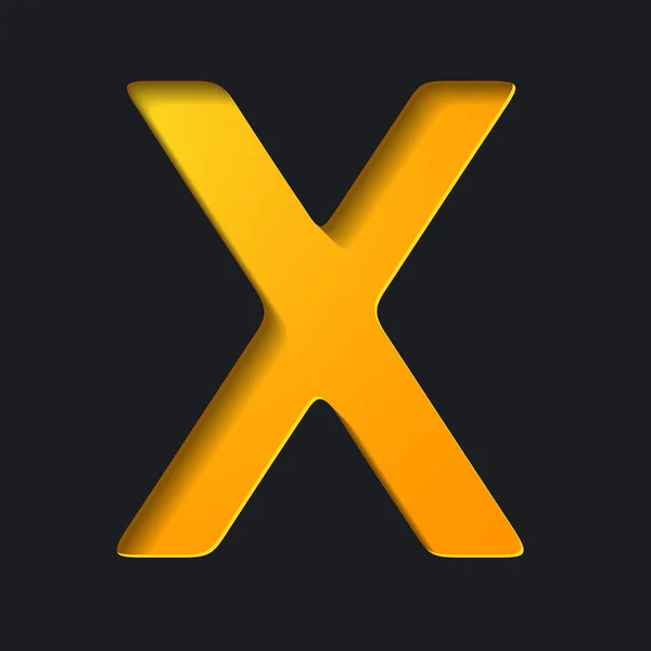 Lettre X — Image vectorielle