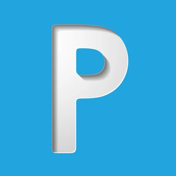 Letter P — Stockvector