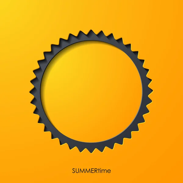 Zomer zon pictogram — Stockvector