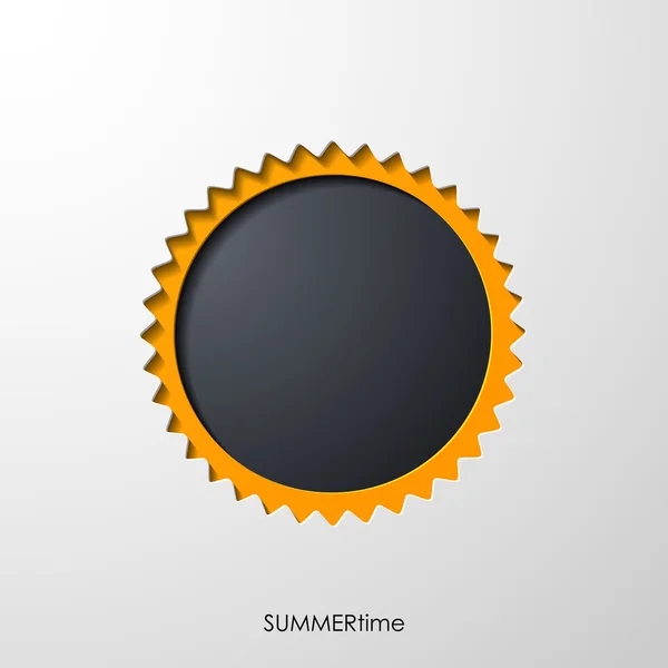 Icono del sol de verano — Vector de stock