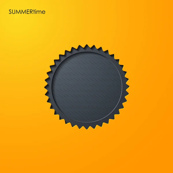 Icono del sol de verano — Vector de stock