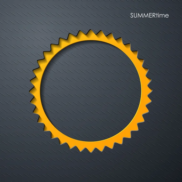 Zomer zon pictogram — Stockvector