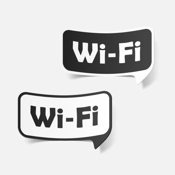 Zona libre wi-fi, pegatina — Vector de stock