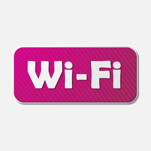 Vrije zone wi-fi, sticker — Stockvector