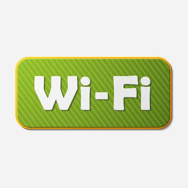 Svobodného pásma wi-fi, nálepka — Stockový vektor