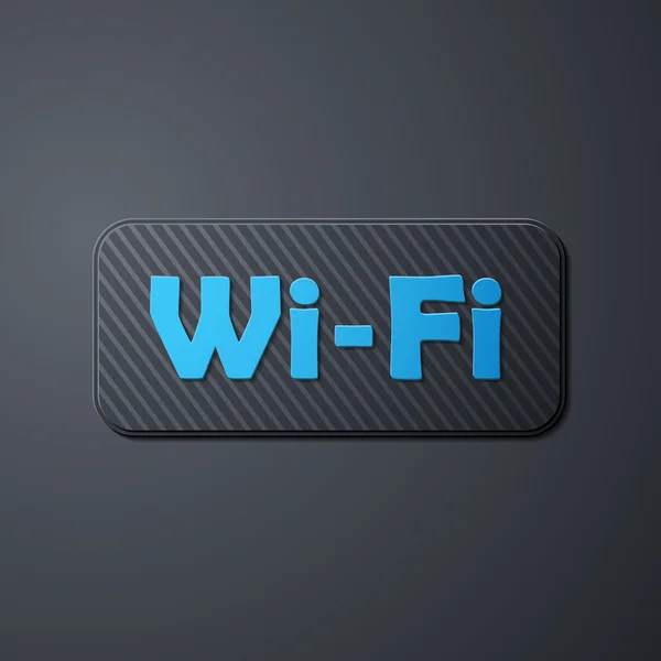 Serbest bölge wi-fi, sticker — Stok Vektör