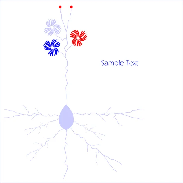 Bloemen achtergrond — Stockvector