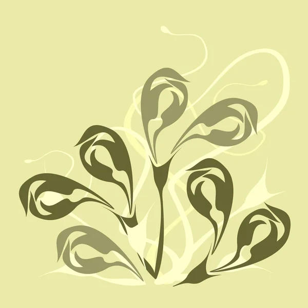 Bloemen achtergrond — Stockvector