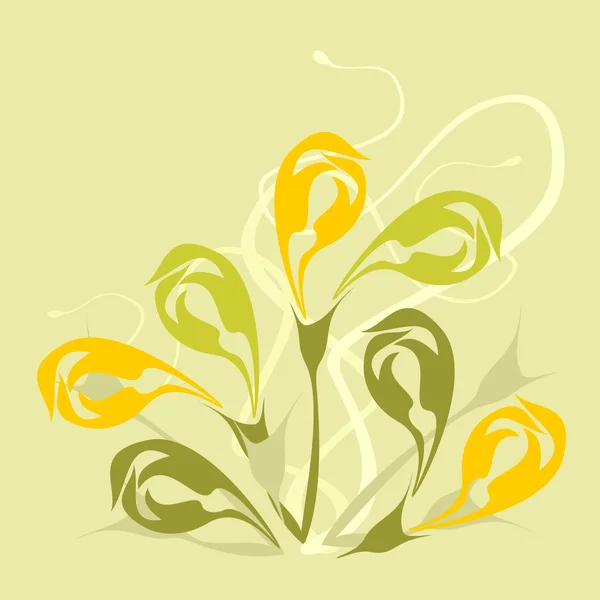 Fondo floral — Vector de stock