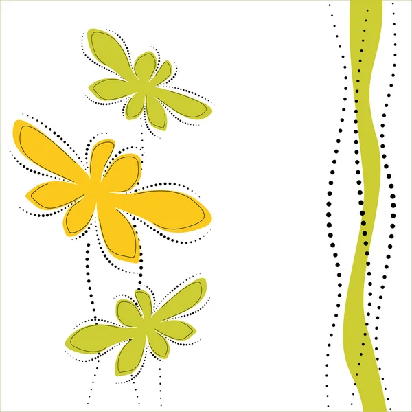 Fondo floral — Vector de stock