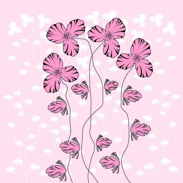 Bloemen achtergrond — Stockvector