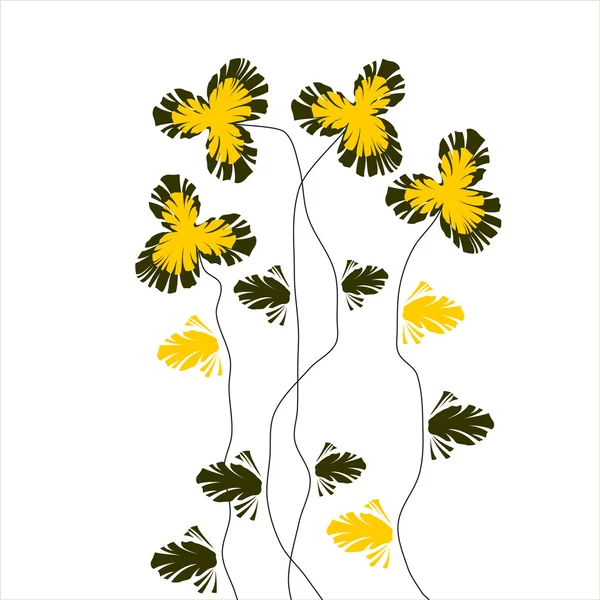 Bloemen achtergrond — Stockvector