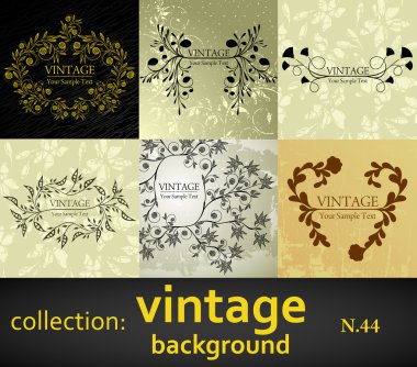 koleksiyon antika arka plan