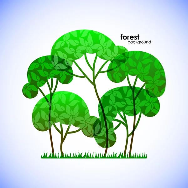 Forest background — Stock Vector