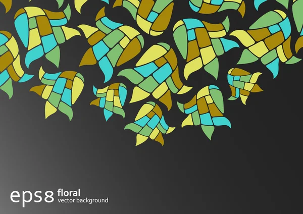 Fundo floral — Vetor de Stock