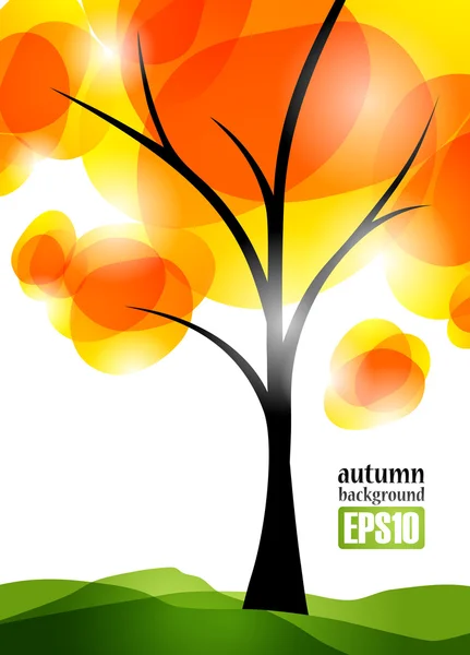 Sfondo autunno — Vettoriale Stock