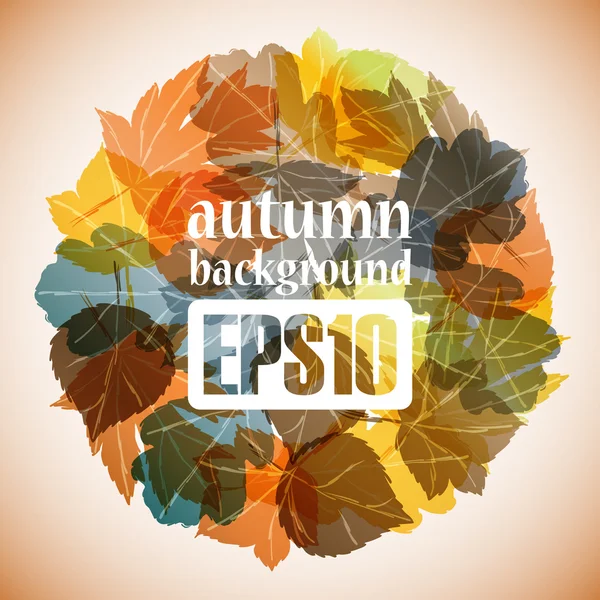 Herfst achtergrond — Stockvector