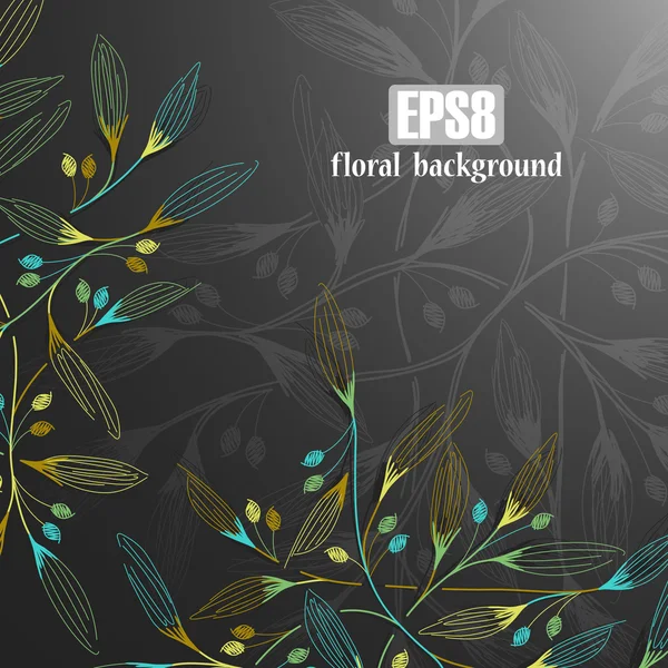 Floral background — Stock Vector