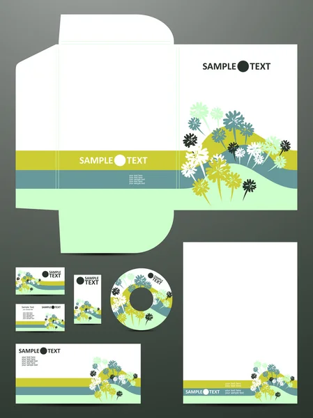 Stationery set — Stock Vector