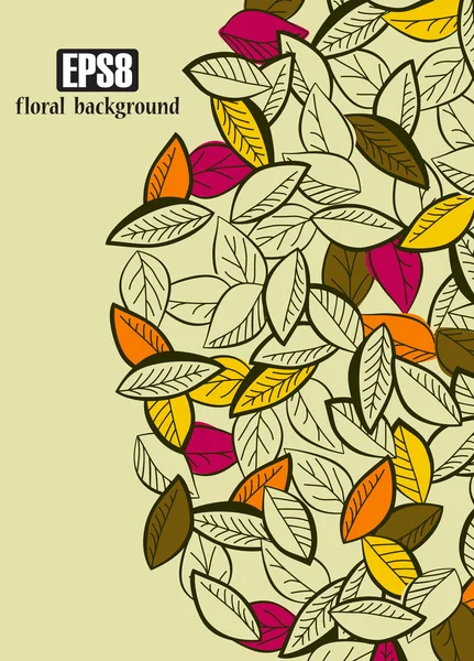 Fondo floral — Archivo Imágenes Vectoriales