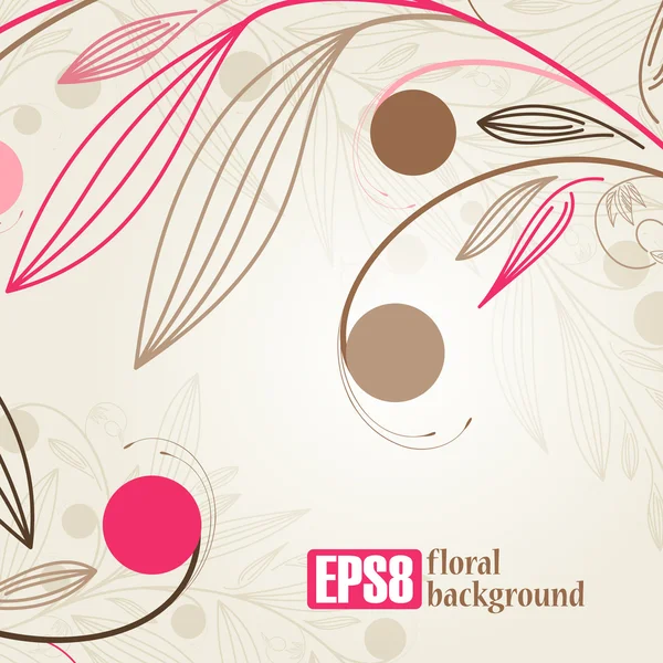 Floral background — Stock Vector